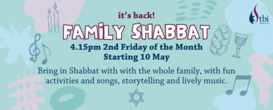 Family Shabbat at TBI - it's back!